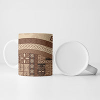 Samoa Mamanu Siapo Mocha Ceramic Mug Tatau Malie