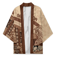 Samoa Mamanu Siapo Mocha Kimono Tatau Malie