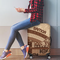 Samoa Mamanu Siapo Mocha Luggage Cover Tatau Malie