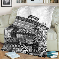 Samoa Mamanu Siapo Classic Black Blanket Tatau Malie