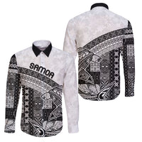Samoa Mamanu Siapo Classic Black Family Matching Mermaid Dress and Hawaiian Shirt Tatau Malie