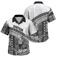 Samoa Mamanu Siapo Classic Black Family Matching Summer Maxi Dress and Hawaiian Shirt Tatau Malie