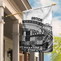 Samoa Mamanu Siapo Classic Black Garden Flag Tatau Malie