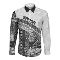Samoa Mamanu Siapo Classic Black Long Sleeve Button Shirt Tatau Malie