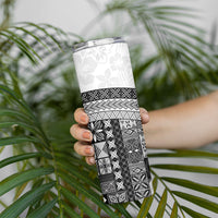 Samoa Mamanu Siapo Classic Black Skinny Tumbler Tatau Malie