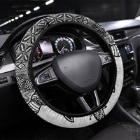 Samoa Mamanu Siapo Classic Black Steering Wheel Cover Tatau Malie