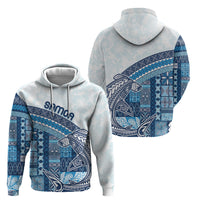 Samoa Mamanu Siapo Royal Blue Hoodie Tatau Malie