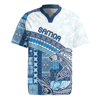 Samoa Mamanu Siapo Royal Blue Rugby Jersey Tatau Malie