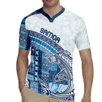 Samoa Mamanu Siapo Royal Blue Rugby Jersey Tatau Malie