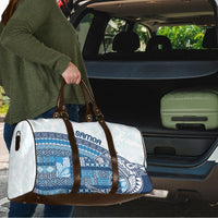 Samoa Mamanu Siapo Royal Blue Travel Bag Tatau Malie