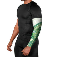 Samoa Mamanu Siapo Forest Green Arm Sleeves Tatau Malie