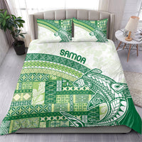 Samoa Mamanu Siapo Forest Green Bedding Set Tatau Malie