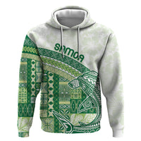 Samoa Mamanu Siapo Forest Green Hoodie Tatau Malie