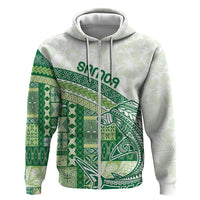 Samoa Mamanu Siapo Forest Green Hoodie Tatau Malie