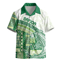 Samoa Mamanu Siapo Forest Green Kid Hawaiian Shirt Tatau Malie