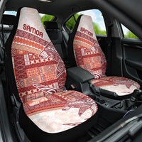 Samoa Mamanu Siapo Crimson Car Seat Cover Tatau Malie