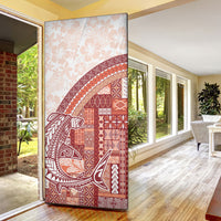 Samoa Mamanu Siapo Crimson Door Cover Tatau Malie