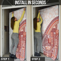 Samoa Mamanu Siapo Crimson Door Cover Tatau Malie