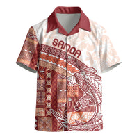 Samoa Mamanu Siapo Crimson Kid Hawaiian Shirt Tatau Malie
