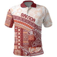 Samoa Mamanu Siapo Crimson Polo Shirt Tatau Malie
