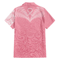 personalised-new-zealand-family-matching-short-sleeve-bodycon-dress-and-hawaiian-shirt-pink-ribbon-tattoo-mix-silver-fern