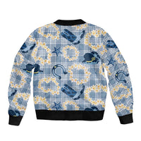 Aloha Hawaii Paniolo Jeans Palaka Bomber Jacket Coastal Rodeo - Polynesian Pride