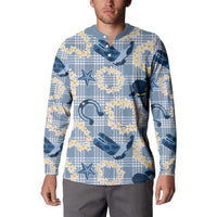 Aloha Hawaii Paniolo Jeans Palaka Button Sweatshirt Coastal Rodeo LT7 - Polynesian Pride