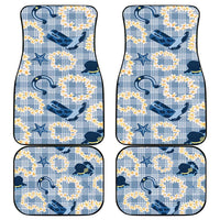 Aloha Hawaii Paniolo Jeans Palaka Car Mats Coastal Rodeo - Polynesian Pride