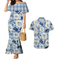 Aloha Hawaii Paniolo Jeans Palaka Couples Matching Mermaid Dress and Hawaiian Shirt Coastal Rodeo - Polynesian Pride