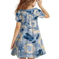 Aloha Hawaii Paniolo Jeans Palaka Family Matching Off Shoulder Short Dress and Hawaiian Shirt Coastal Rodeo LT7 - Polynesian Pride