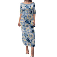 Aloha Hawaii Paniolo Jeans Palaka Family Matching Puletasi and Hawaiian Shirt Coastal Rodeo - Polynesian Pride