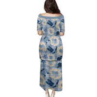 Aloha Hawaii Paniolo Jeans Palaka Family Matching Puletasi and Hawaiian Shirt Coastal Rodeo - Polynesian Pride