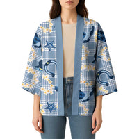 Aloha Hawaii Paniolo Jeans Palaka Kimono Coastal Rodeo - Polynesian Pride