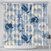 Aloha Hawaii Paniolo Jeans Palaka Shower Curtain Coastal Rodeo LT7 - Polynesian Pride
