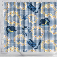 Aloha Hawaii Paniolo Jeans Palaka Shower Curtain Coastal Rodeo LT7 - Polynesian Pride