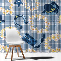 Aloha Hawaii Paniolo Jeans Palaka Window Curtain Coastal Rodeo - Polynesian Pride