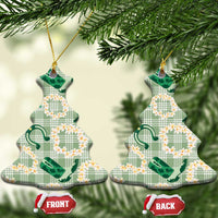 Aloha Hawaii Paniolo Mint Palaka Ceramic Ornament Coastal Rodeo - Polynesian Pride