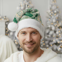 Aloha Hawaii Paniolo Mint Palaka Christmas Santa Hat Coastal Rodeo - Polynesian Pride