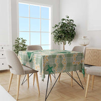 Aloha Hawaii Paniolo Mint Palaka Tablecloth Coastal Rodeo - Polynesian Pride
