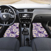 Aloha Hawaii Paniolo Lavender Palaka Car Mats Coastal Rodeo - Polynesian Pride