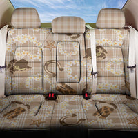 Aloha Hawaii Paniolo Khaki Palaka Back Car Seat Cover Coastal Rodeo LT7 One Size Khaki - Polynesian Pride