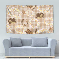 Aloha Hawaii Paniolo Khaki Palaka Tapestry Coastal Rodeo LT7 - Polynesian Pride