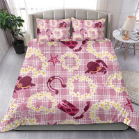 Aloha Hawaii Paniolo Lokelani Rose Palaka Bedding Set Coastal Rodeo - Polynesian Pride