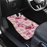 Aloha Hawaii Paniolo Lokelani Rose Palaka Car Mats Coastal Rodeo LT7 - Polynesian Pride