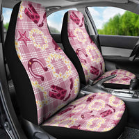 Aloha Hawaii Paniolo Lokelani Rose Palaka Car Seat Cover Coastal Rodeo - Polynesian Pride