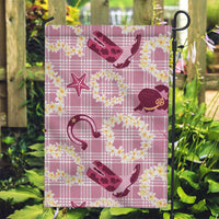 Aloha Hawaii Paniolo Lokelani Rose Palaka Garden Flag Coastal Rodeo - Polynesian Pride