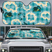 Aloha Hawaii Paniolo Teal Palaka Auto Sun Shade Coastal Rodeo LT7 Teal - Polynesian Pride