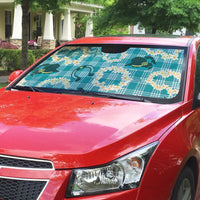 Aloha Hawaii Paniolo Teal Palaka Auto Sun Shade Coastal Rodeo LT7 - Polynesian Pride