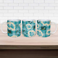 Aloha Hawaii Paniolo Teal Palaka Ceramic Mug Coastal Rodeo LT7 - Polynesian Pride