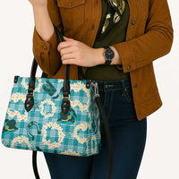 Aloha Hawaii Paniolo Teal Palaka Leather Bag Coastal Rodeo LT7 - Polynesian Pride